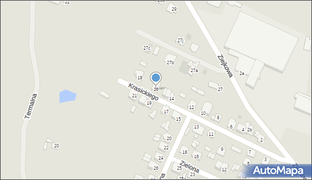 Gostynin, Krasickiego Ignacego, bp., 16, mapa Gostynin