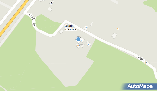 Gostynin, Kraśnica, 4b, mapa Gostynin