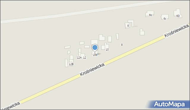 Gostynin, Krośniewicka, 10b, mapa Gostynin