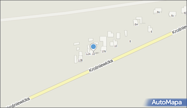 Gostynin, Krośniewicka, 12, mapa Gostynin