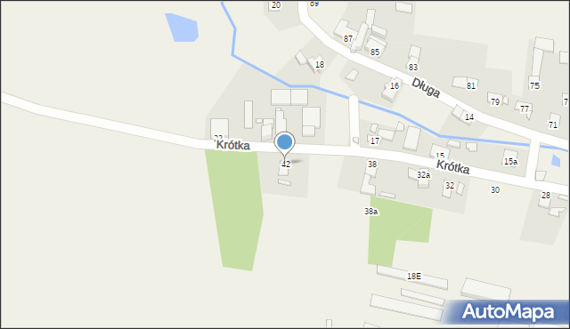 Grabin, Krótka, 42, mapa Grabin