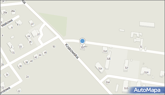 Grodków, Krakowska, 31C, mapa Grodków