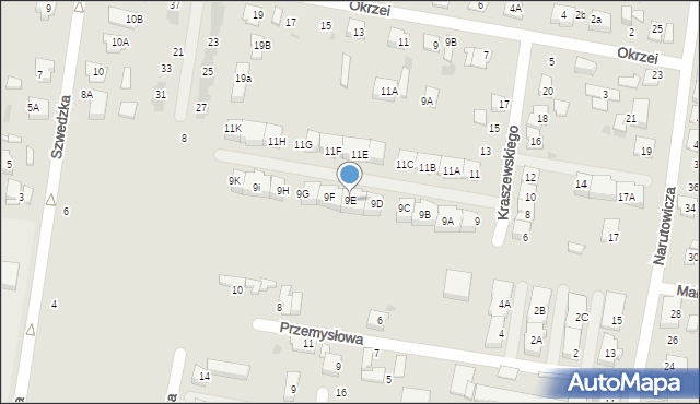 Grodzisk Mazowiecki, Kraszewskiego Józefa Ignacego, 9E, mapa Grodzisk Mazowiecki