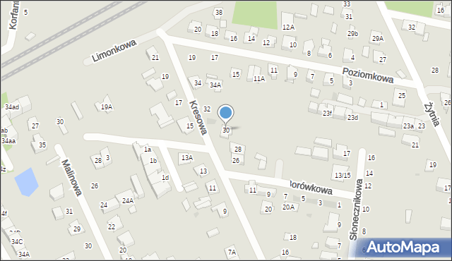 Grodzisk Mazowiecki, Kresowa, 30, mapa Grodzisk Mazowiecki