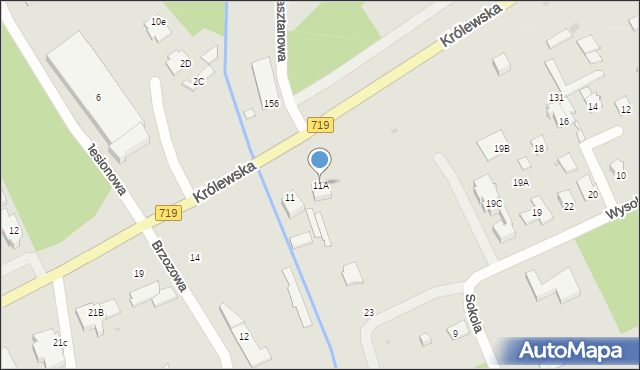 Grodzisk Mazowiecki, Królewska, 11A, mapa Grodzisk Mazowiecki