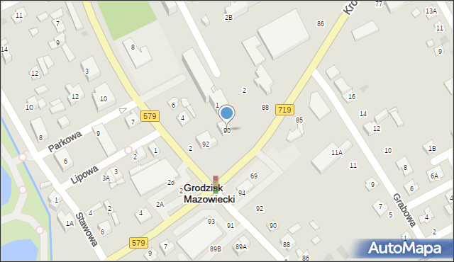 Grodzisk Mazowiecki, Królewska, 90, mapa Grodzisk Mazowiecki