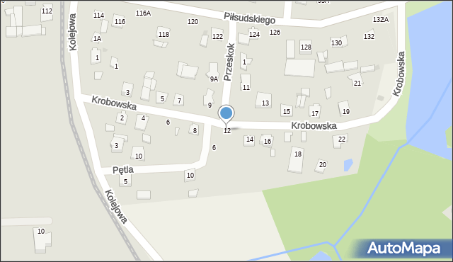 Grójec, Krobowska, 12, mapa Grójec