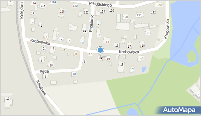 Grójec, Krobowska, 14, mapa Grójec