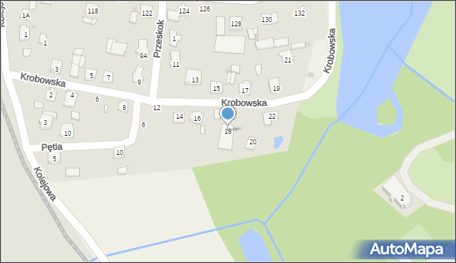 Grójec, Krobowska, 18, mapa Grójec