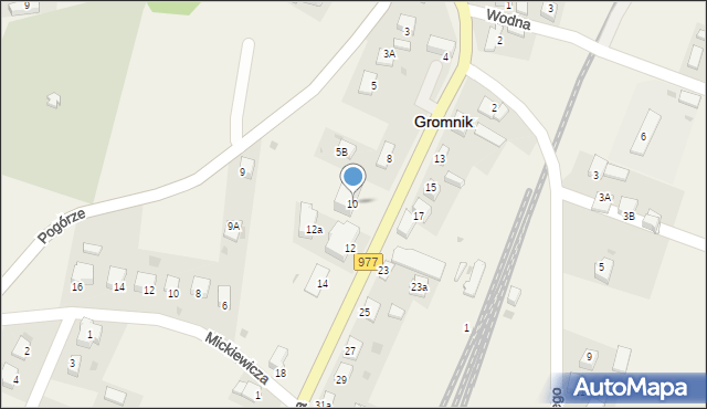 Gromnik, Krynicka, 10, mapa Gromnik