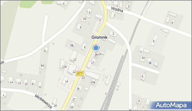 Gromnik, Krynicka, 15, mapa Gromnik