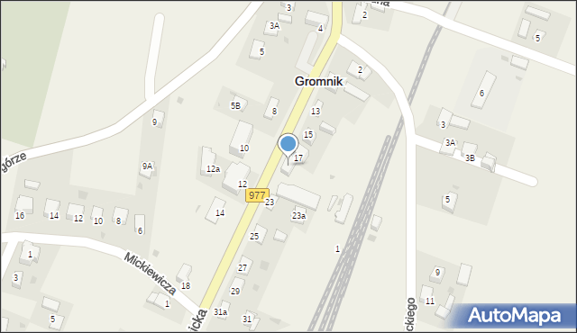 Gromnik, Krynicka, 21, mapa Gromnik