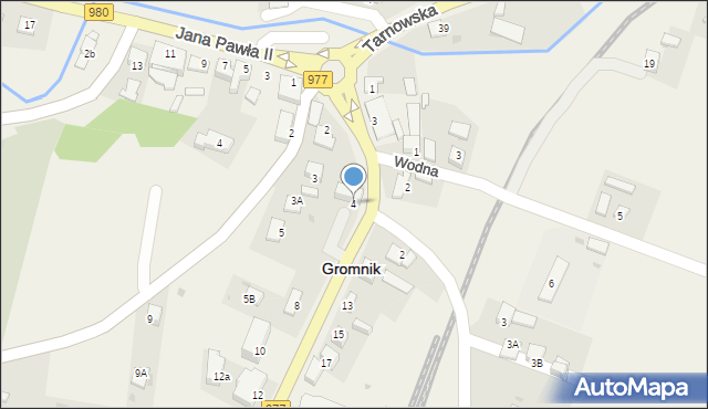 Gromnik, Krynicka, 4, mapa Gromnik