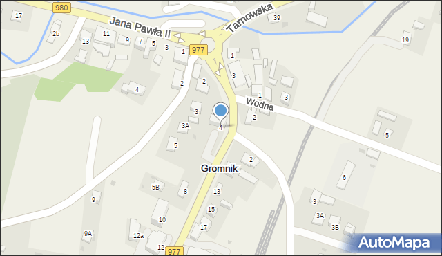 Gromnik, Krynicka, 4, mapa Gromnik