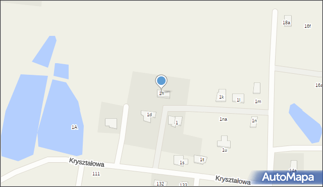 Gronowo Górne, Kryształowa, 1h, mapa Gronowo Górne