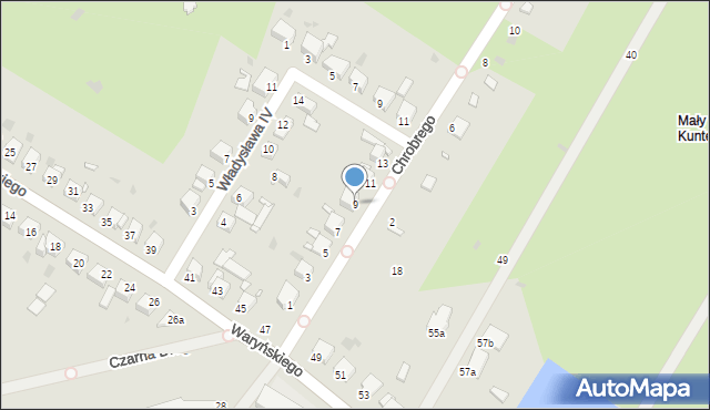 Grudziądz, Króla Bolesława Chrobrego, 9, mapa Grudziądza