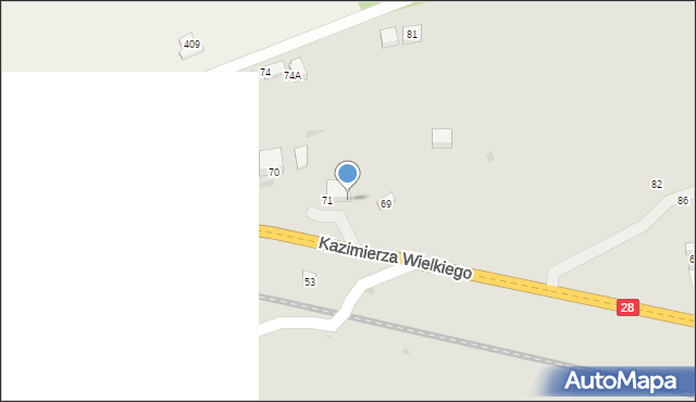 Grybów, Króla Kazimierza Wielkiego, 541, mapa Grybów