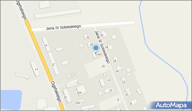 Guzów, Króla Jana III Sobieskiego, 17, mapa Guzów