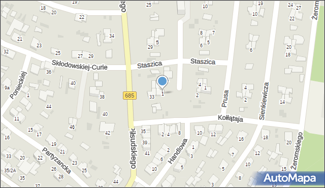 Hajnówka, Kraszewskiego Józefa Ignacego, 1, mapa Hajnówka