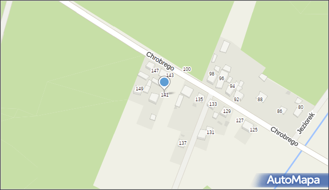 Hanusek, Króla Bolesława Chrobrego, 141, mapa Hanusek