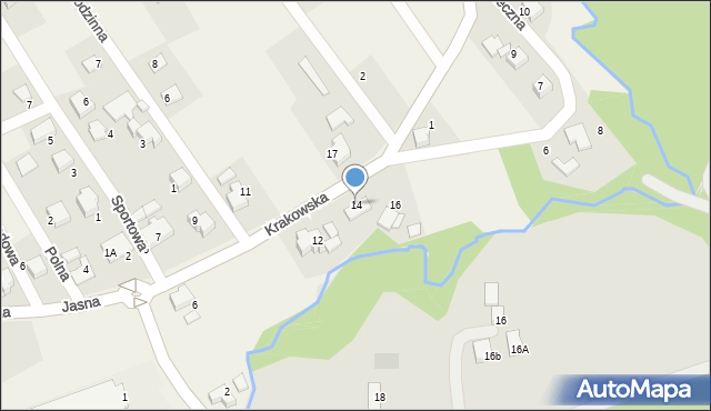 Hecznarowice, Krakowska, 14, mapa Hecznarowice