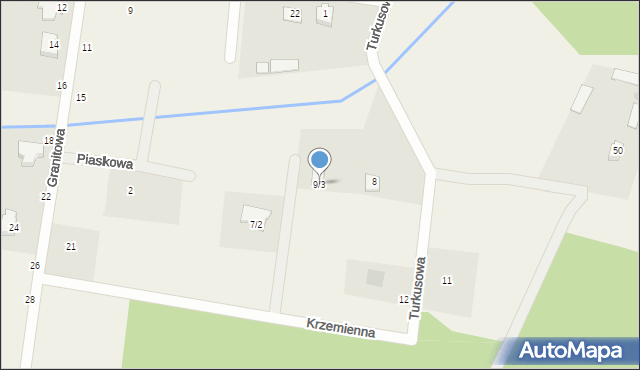 Henrykowo, Krzemienna, 9/3, mapa Henrykowo