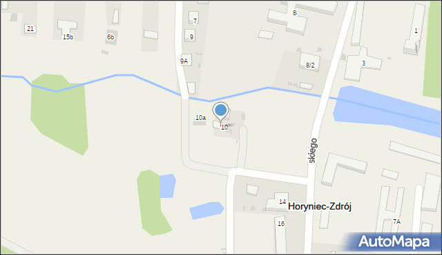 Horyniec-Zdrój, Króla Jana III Sobieskiego, 12, mapa Horyniec-Zdrój