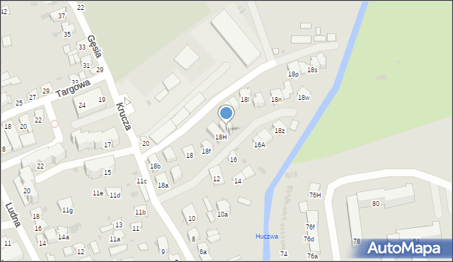 Hrubieszów, Krucza, 18g, mapa Hrubieszów