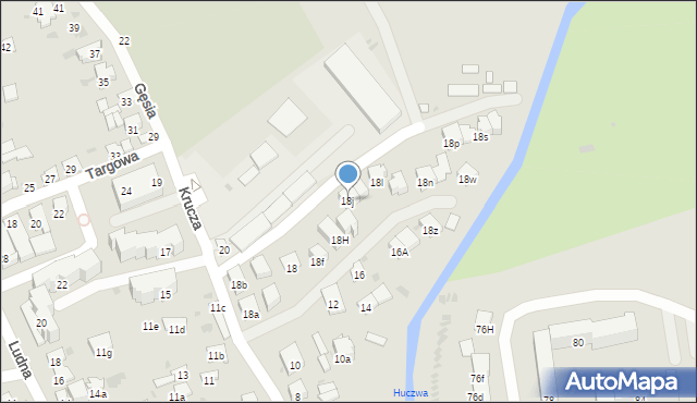 Hrubieszów, Krucza, 18j, mapa Hrubieszów