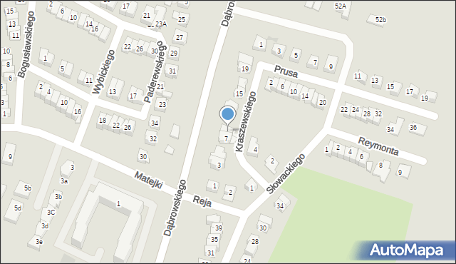 Iława, Kraszewskiego Józefa Ignacego, 9, mapa Iława