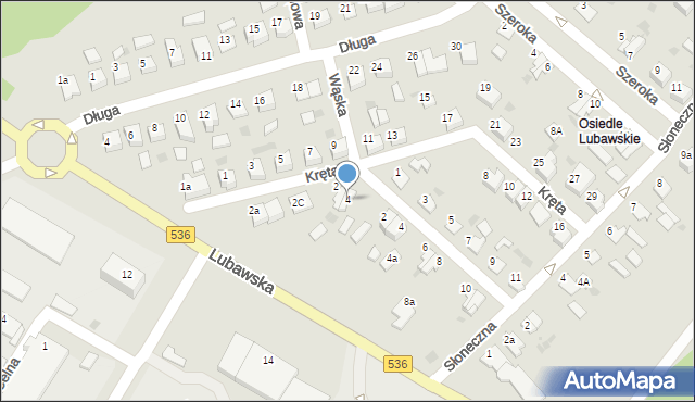 Iława, Kręta, 4, mapa Iława