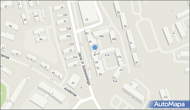 Iława, Króla Jana III Sobieskiego, 47, mapa Iława