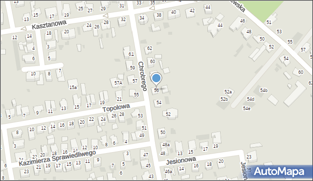 Inowrocław, Króla Bolesława Chrobrego, 56, mapa Inowrocławia