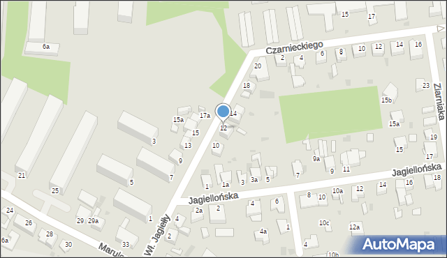 Inowrocław, Króla Władysława Jagiełły, 12, mapa Inowrocławia
