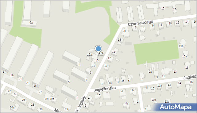 Inowrocław, Króla Władysława Jagiełły, 17, mapa Inowrocławia