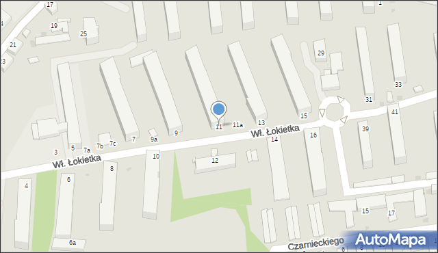 Inowrocław, Króla Władysława Łokietka, 11, mapa Inowrocławia