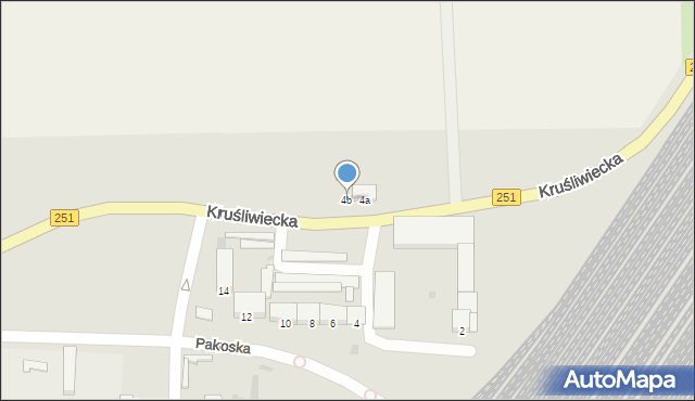 Inowrocław, Kruśliwiecka, 4b, mapa Inowrocławia