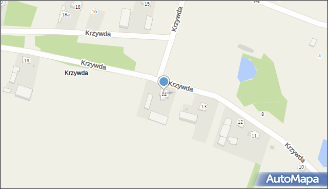 Iwanowice, Krzywda, 14, mapa Iwanowice