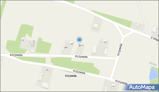 Iwanowice, Krzywda, 16, mapa Iwanowice