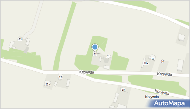 Iwanowice, Krzywda, 21, mapa Iwanowice