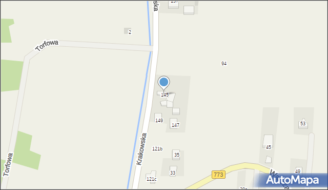 Iwanowice Dworskie, Krakowska, 145, mapa Iwanowice Dworskie