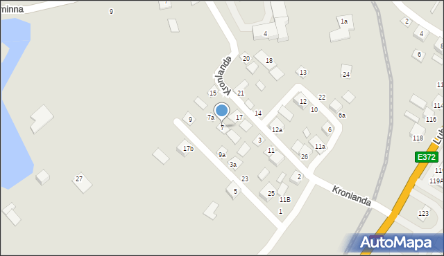 Izbica, Kronlanda Maksymiliana, dr., 7, mapa Izbica