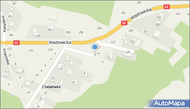 Izdebnik, Królewska, 1, mapa Izdebnik