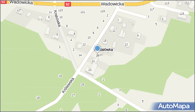 Izdebnik, Królewska, 19, mapa Izdebnik