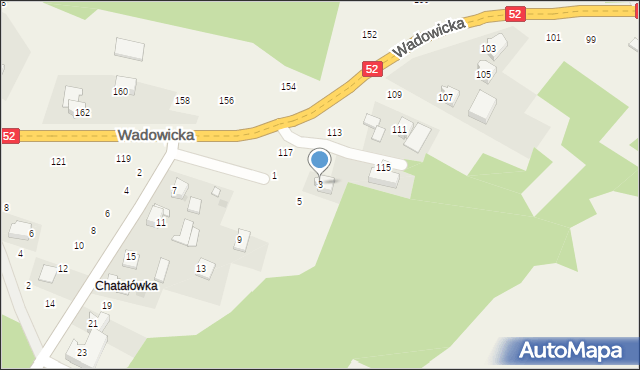 Izdebnik, Królewska, 3, mapa Izdebnik