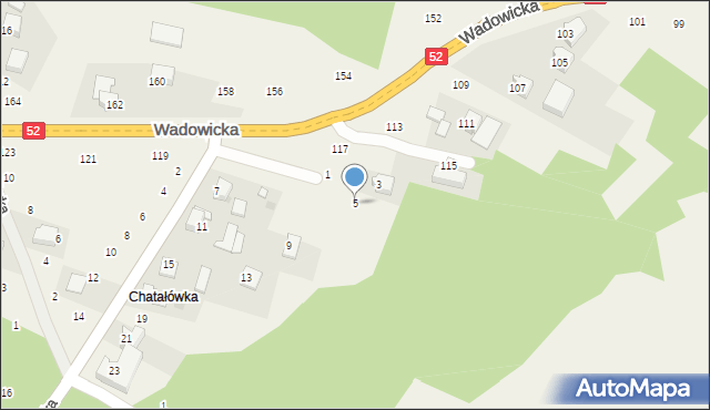 Izdebnik, Królewska, 5, mapa Izdebnik