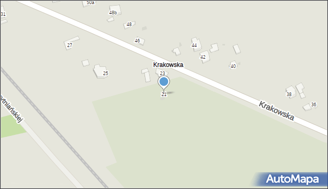 Jarosław, Krakowska, 21, mapa Jarosławia