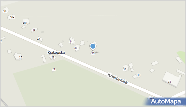 Jarosław, Krakowska, 40, mapa Jarosławia