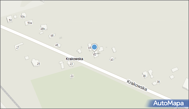 Jarosław, Krakowska, 42, mapa Jarosławia