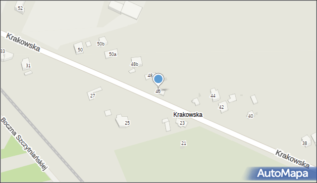 Jarosław, Krakowska, 46, mapa Jarosławia